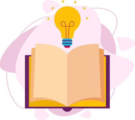 The book is open. Flat vector illustration.のイラスト素材