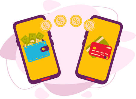 Money transfer from a mobile phone to another phone.