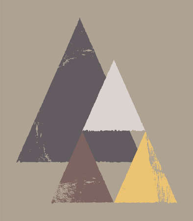 Minimalistic geometric shapes. Wall decoration for home interior.のイラスト素材