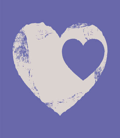 Vintage Boho Print Minimalist Art Abstract Heart Home Decor. Postcard.のイラスト素材