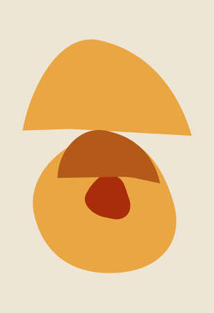 minimalism. Abstract modern print set. logo. wall art. poster. Boho abstraction. Posters, paintings.のイラスト素材
