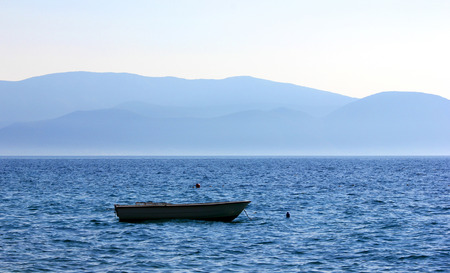 Boat in the seaの写真素材