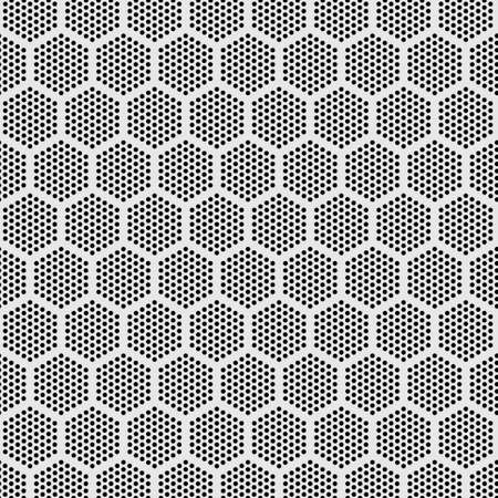 modern pattern hexagonal dot seamless background texture swatch illustrationのイラスト素材
