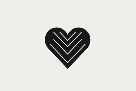 Heart icon illustrationの素材