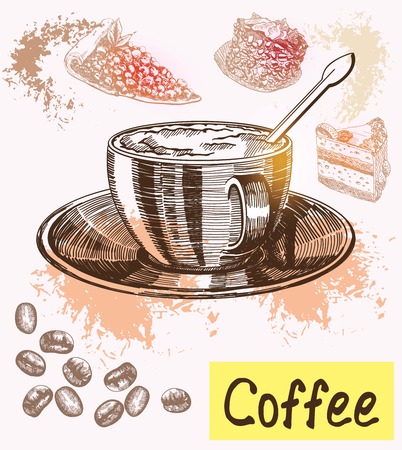 coffee timeのイラスト素材