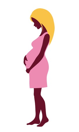 Happy Mother's Day. Motherhood. Mother's love. Illustration on a white backgroundのイラスト素材