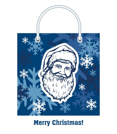 Santa Claus. Happy New Year. Merry Christmas. Vector fairytale character on a white backgroundのイラスト素材