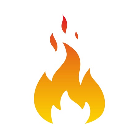 flame color iconのイラスト素材