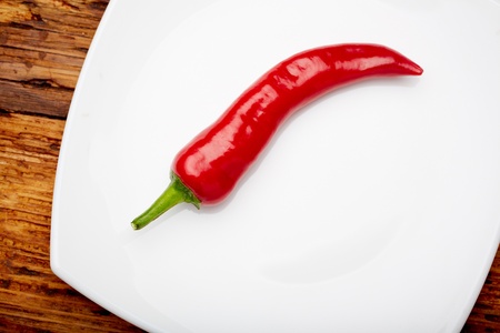 chili pepper on a plate