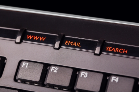 Buttons www email search on keyboard