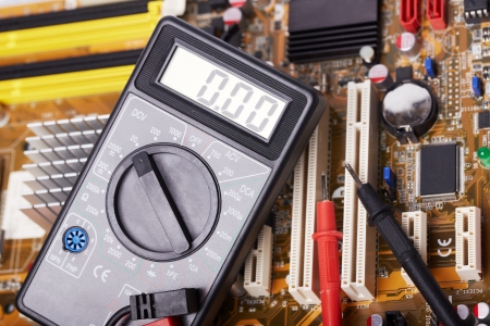 Electronic equipment, multimeter, microcircuitの写真素材