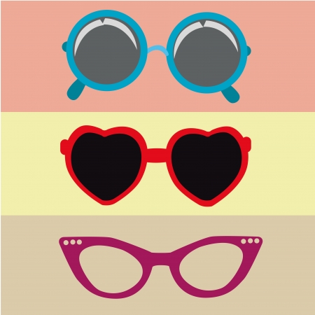 three different glasses with different colors in a striped backgroundのイラスト素材
