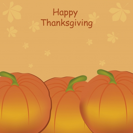 three orange pumpkins in a textured background with textのイラスト素材