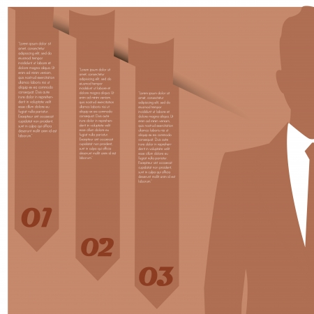 an infographic design in pink background with a silhouetteのイラスト素材