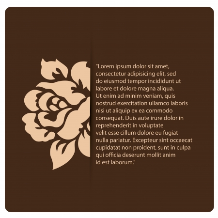 a white rose with petals and some textのイラスト素材