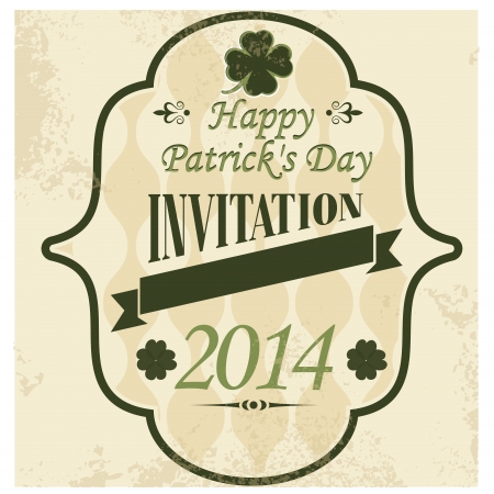 an invitational icon for st patrick day this yearのイラスト素材
