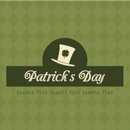 a green icon with a white silhouette for st patrick dayのイラスト素材