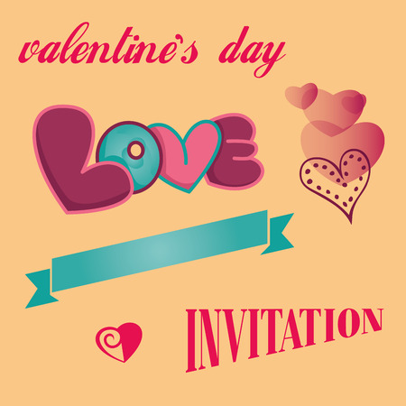 some related elements for this valentine's dayのイラスト素材