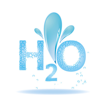 some blue text with bubble texture for mineral waterのイラスト素材