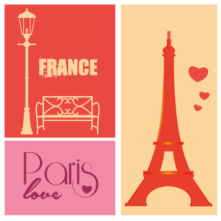 three different backgrounds with some colored silhouettes of places around the worldのイラスト素材