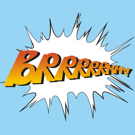 a colored comic expression in a colored backgroundのイラスト素材