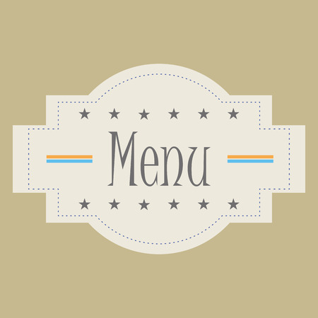some text and stars for menu designのイラスト素材