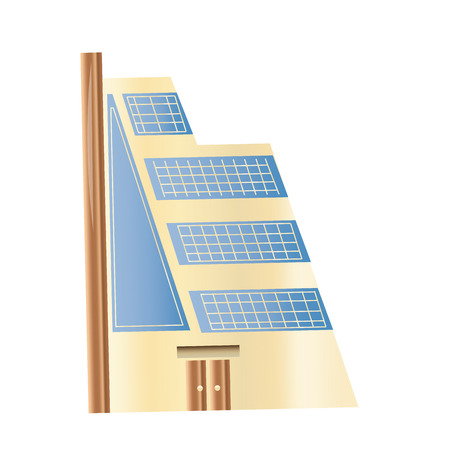an isolated building on a white backgroundのイラスト素材