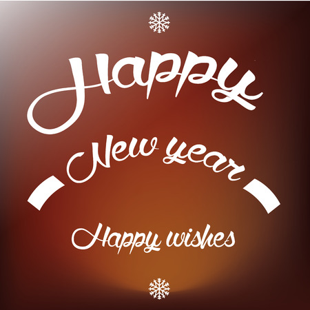 a colored background with text and snowflakes for new yearのイラスト素材