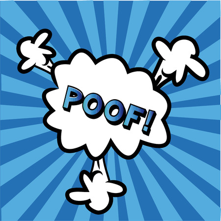 isolated comic speech bubble on a strip background.のイラスト素材