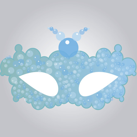 Isolated carnival mask on a background. Vector illustrationのイラスト素材