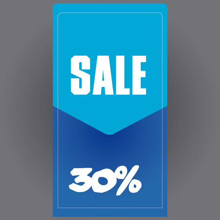 Isolated sale label on a colored background. Vector illustrationのイラスト素材