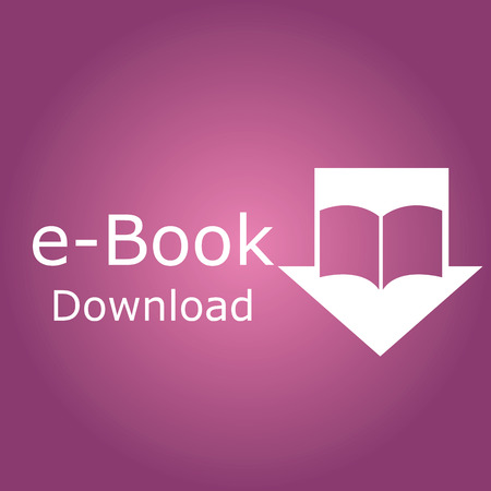 Colored background with an e-book icon. Vector illustrationのイラスト素材