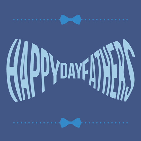 Colored background with text and elements for father's day. Vector illustrationのイラスト素材