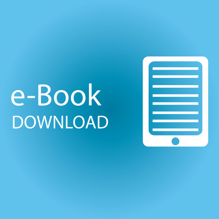 Colored background with an e-book icon. Vector illustrationのイラスト素材