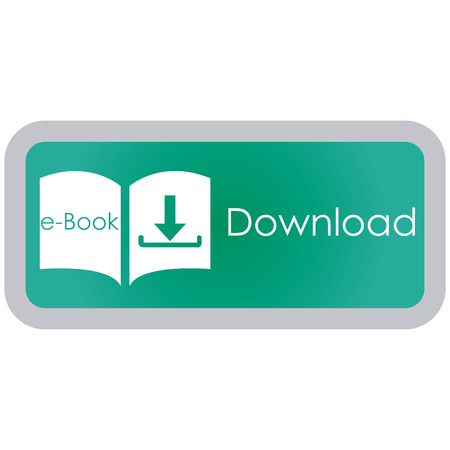 Colored label with an e-book icon. Vector illustrationのイラスト素材