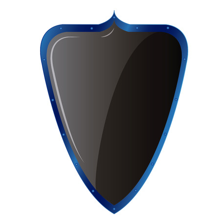 Isolated heraldry shield on a white background. Vector illustrationのイラスト素材