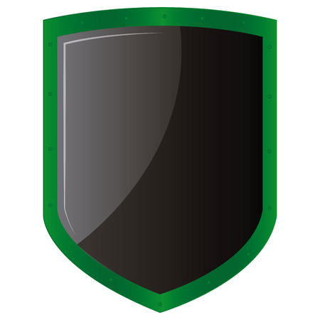 Isolated heraldry shield on a white background. Vector illustrationのイラスト素材