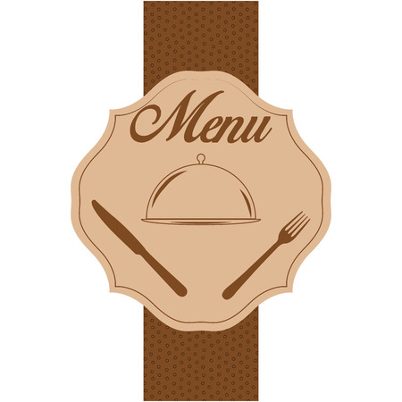 Colored menu design with text and elements. Vector illustrationのイラスト素材