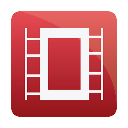 Isolated media button on a white background. Vector illustrationのイラスト素材
