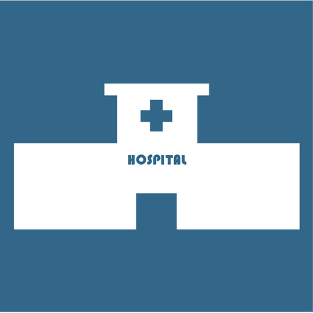 Isolated medical icon on a colored background. Vector illustrationのイラスト素材
