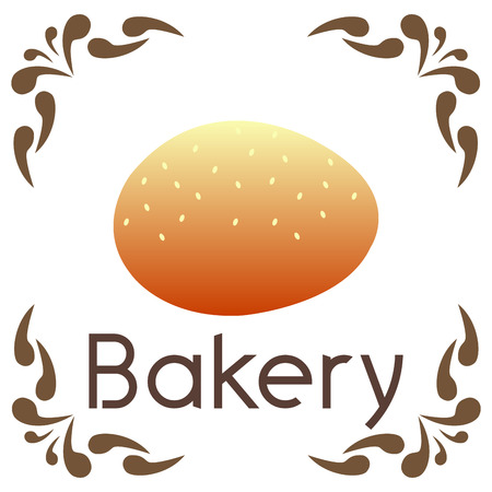 Isolated bread on a white background. Vector illustrationのイラスト素材