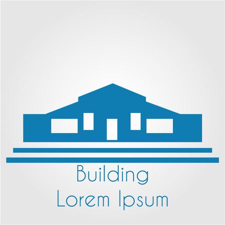 Isolated abstract buildings for company logos. Vector illustrationのイラスト素材