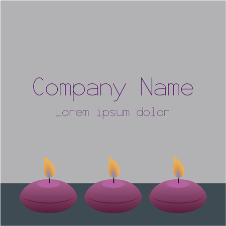 Colored background with text and spa iconsのイラスト素材