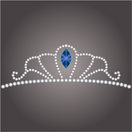 Isolated royal crown on a colored backgroundのイラスト素材