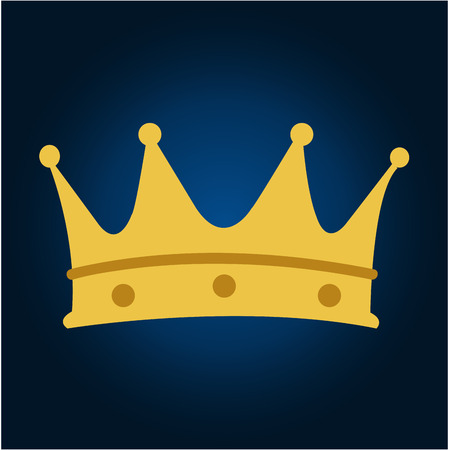 Isolated royal crown on a colored backgroundのイラスト素材