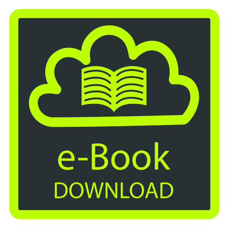 Colored background with an e-book icon. Vector illustrationのイラスト素材