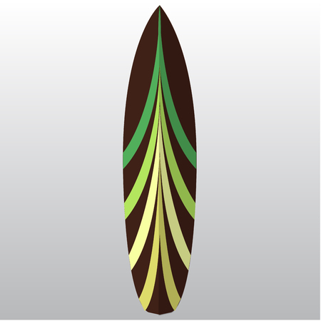 Isolated surfboard with a texture on a white backgroundのイラスト素材