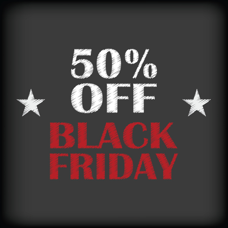 Black background with text for black friday salesのイラスト素材