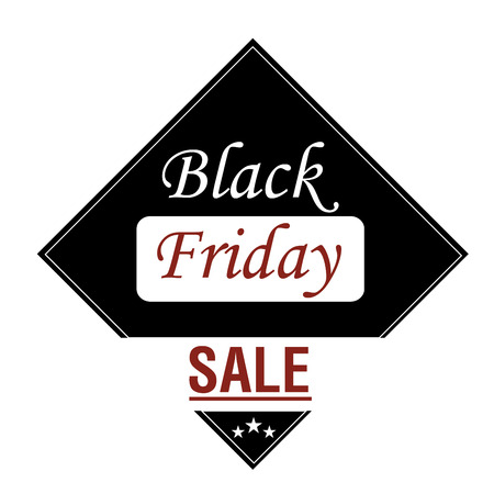 Isolated label with text for black friday salesのイラスト素材