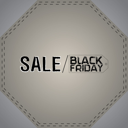 A black friday background with text and iconsのイラスト素材